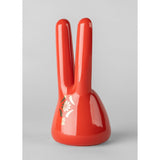 LLADRO' Scultura Il Coniglio Rosso Oro 21x10cm Porcellana