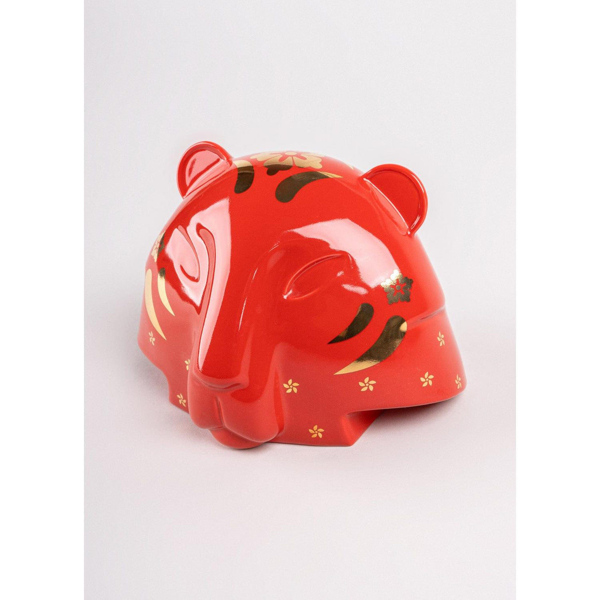 LLADRO' Scultura la Tigre Rosso Oro 9x14cm Porcellana