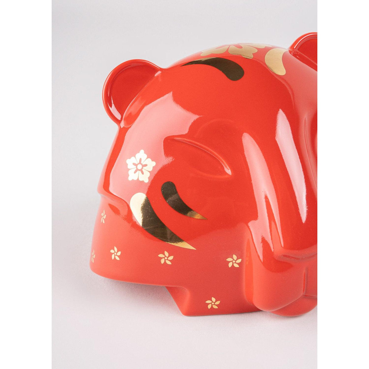 LLADRO' Scultura la Tigre Rosso Oro 9x14cm Porcellana