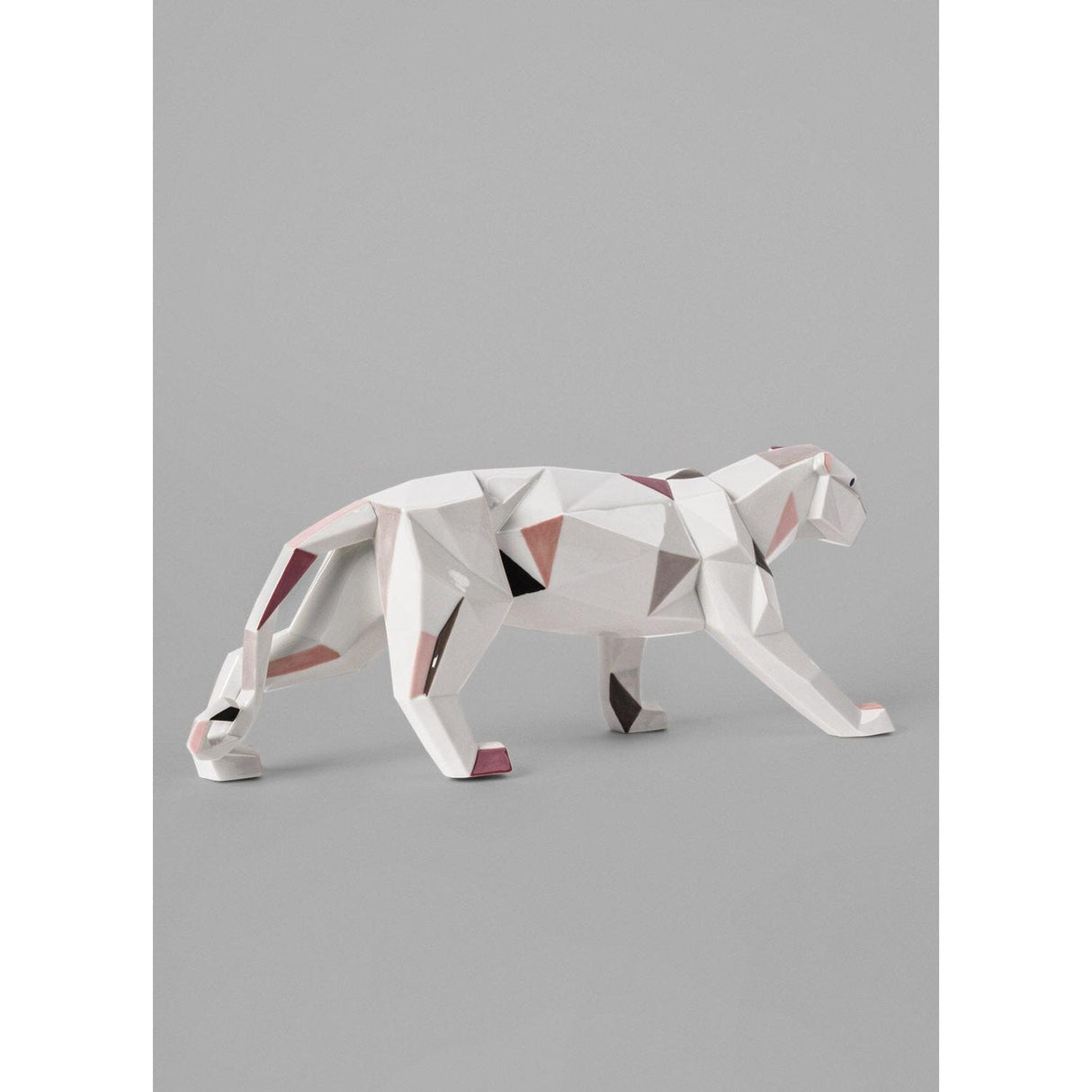 LLADRO' Scultura Pantera 19x50cm Porcellana