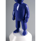 LLADRO' Scultura The Indigo Blue Guest Modello Piccolo 30x11cm Porcellana