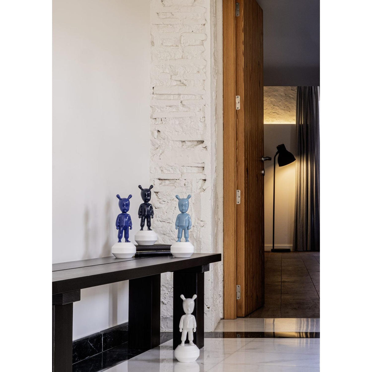 LLADRO' Scultura The Indigo Blue Guest Modello Piccolo 30x11cm Porcellana