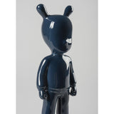 LLADRO' Figurina The Dark Blue Guest Piccolo 30x11cm Porcellana