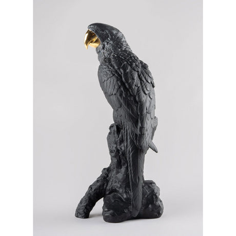 Lladró Scultura Ara Nero e Oro Serie Limitata 45x22cm Porcellana