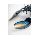 LLADRO' Scultura Aragosta Blu 13x45cm Porcellana