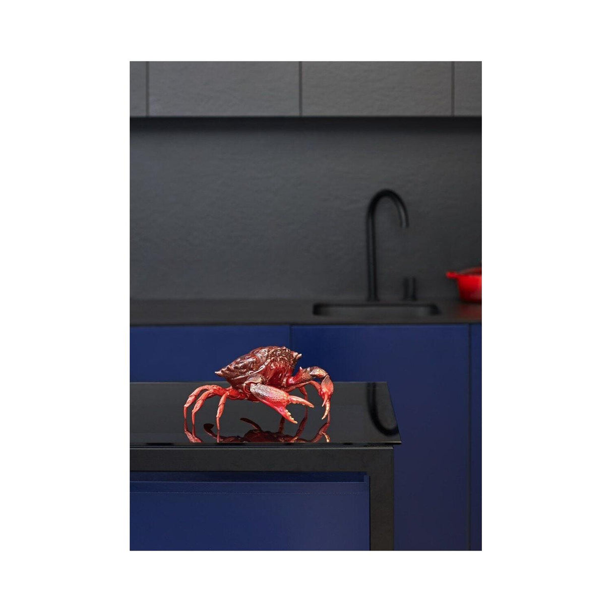 LLADRO' Scultura Granchio Rosso 14x28cm Porcellana