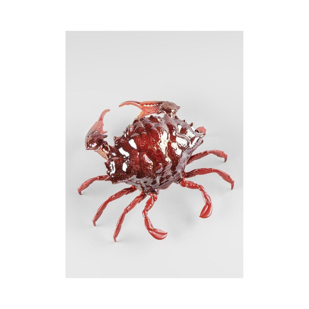 LLADRO' Scultura Granchio Rosso 14x28cm Porcellana