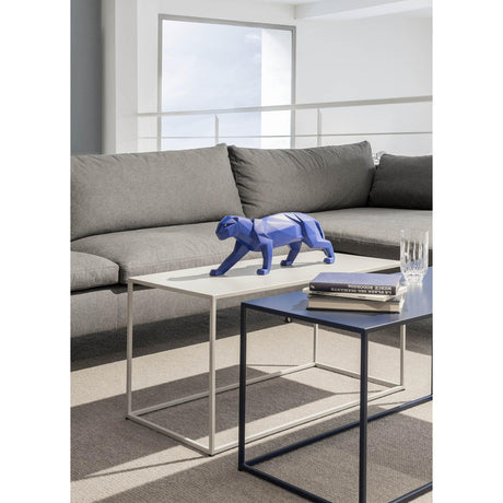 Lladró Scultura Pantera Azzurro Opaco 19x50cm Porcellana
