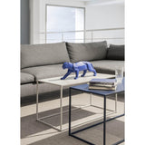 LLADRO' Scultura Pantera Azzurro Opaco 19x50cm Porcellana