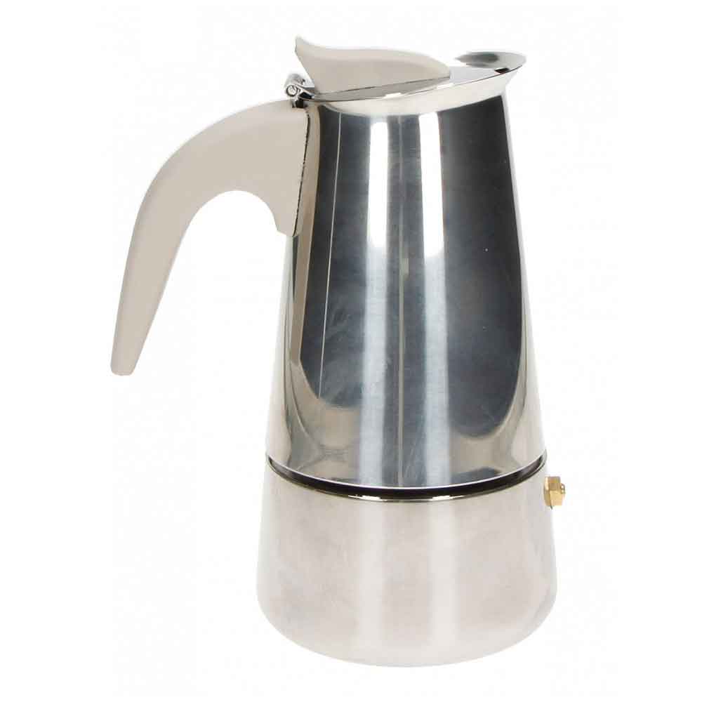 Caffettiera Borbottina Brandani acciaio inox 4 tazze per induzione