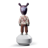 LLADRO' Scultura The Guest By Gary Baseman Modello Piccolo Serie Numerate 30x11cm Porcellana