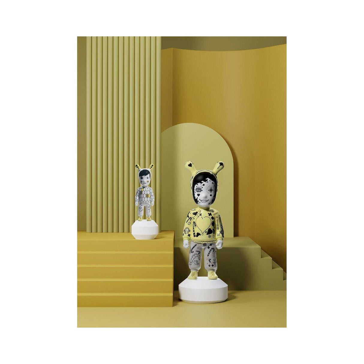 LLADRO' Scultura The Guest By Jaime Hayon Modello Piccolo Edizione Numerata 30x11cm Porcellana