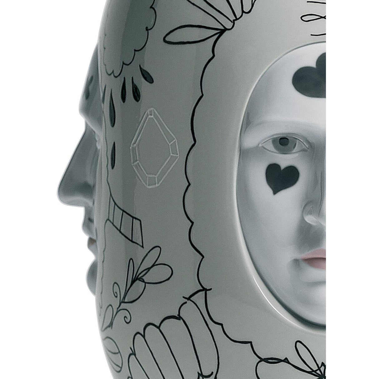 LLADRO' Conversation Vase II By Jaime Hayon 52x31cm Porcellana