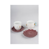 LLADRO' Set 2 Tazze con Piatto Kawki 8x25cm Porcellana