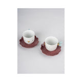 LLADRO' Set 2 Tazze con Piatto Kawki 8x25cm Porcellana