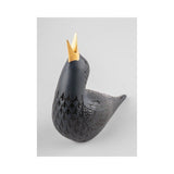 LLADRO' Figurina Storno I Nero 17x19cm Porcellana