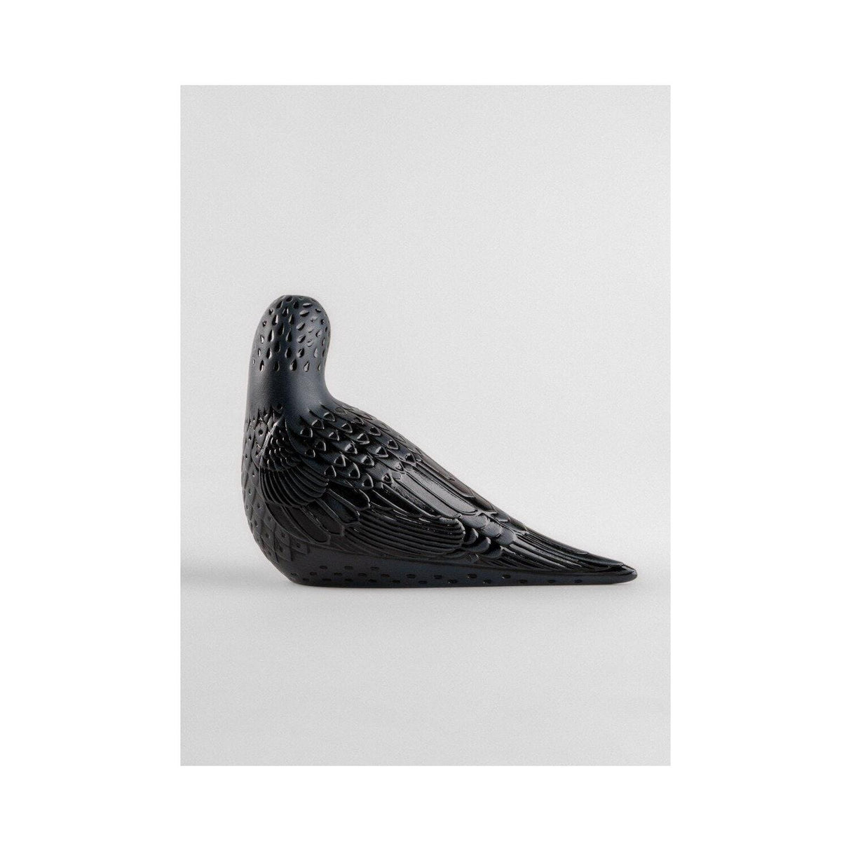LLADRO' Figurina Storno II Nero 14x19cm Porcellana