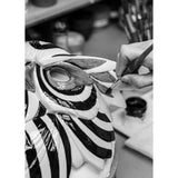 LLADRO' Maschera Tigre Nero Oro 38x30cm Porcellana