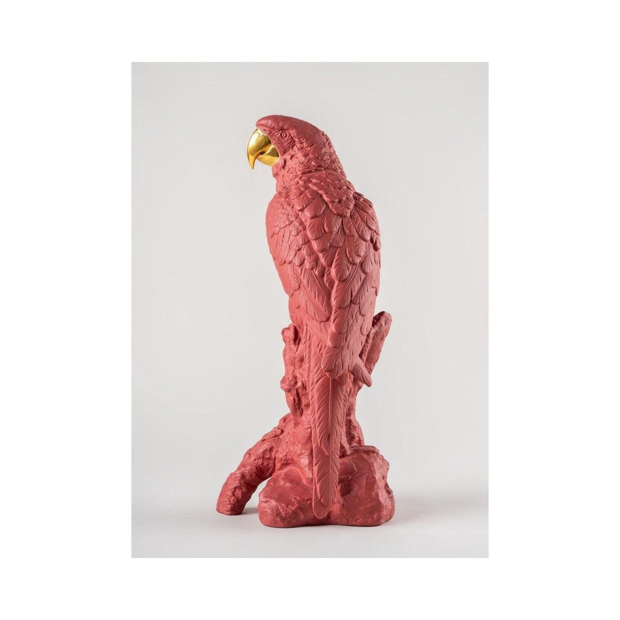 LLADRO' Pappagallo Ara Rosso Serie Limitata 45x22cm Porcellana