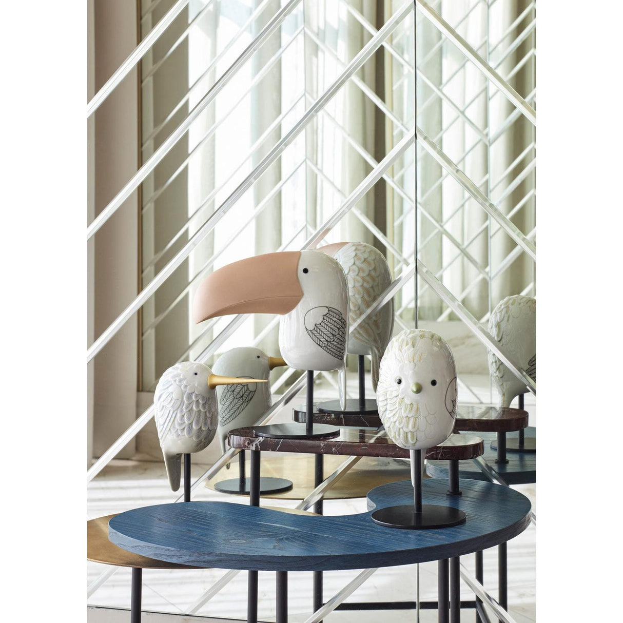 LLADRO' Face 2 Face Passero 26x15cm Porcellana