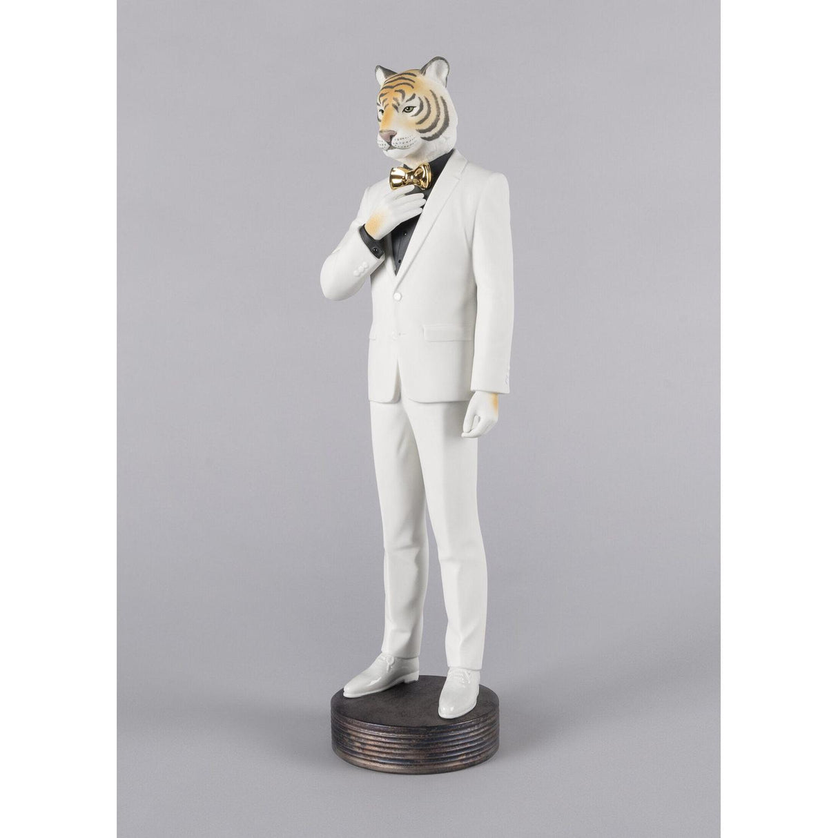 LLADRO' Figura Uomo Tigre 44x14cm Porcellana