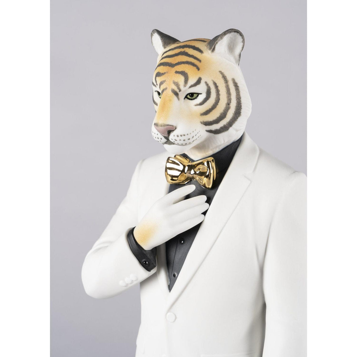 LLADRO' Figura Uomo Tigre 44x14cm Porcellana