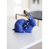 LLADRO' Figurina Coniglio Azzurro Oro 11x12cm Porcellana