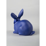 LLADRO' Figurina Coniglio Azzurro Oro 11x12cm Porcellana