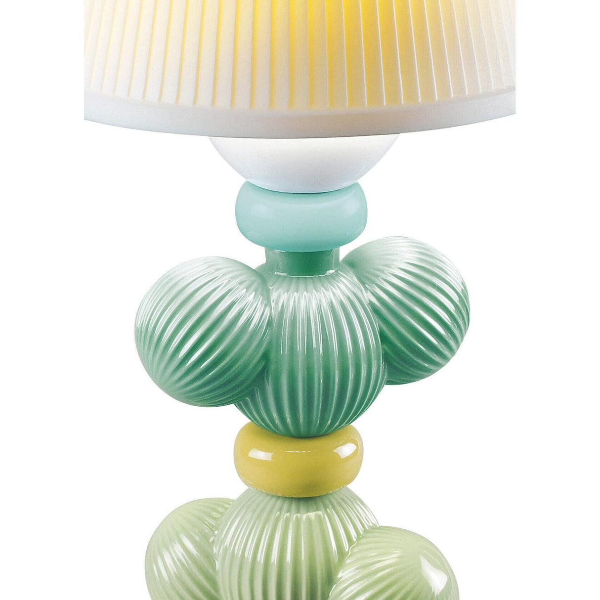 LLADRO' Lampada da Tavolo Firefly Cactus Verde 30x12cm Porcellana