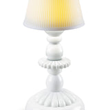 LLADRO' Lampada da Tavolo Firefly Lotus Bianco 28x12cm Porcellana