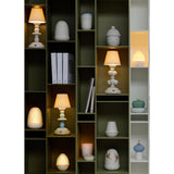 LLADRO' Lampada da Tavolo Firefly Cactus Bianco 30x12cm Porcellana