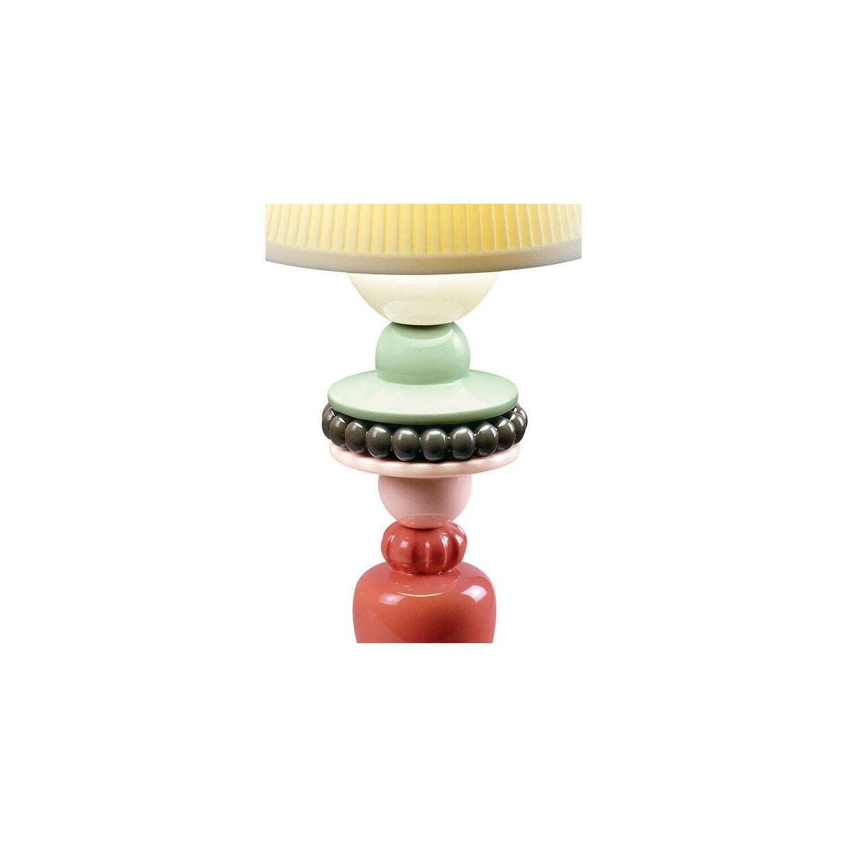 LLADRO' Lampada da Tavolo Firefly Sunflower Avorio 30x12cm Porcellana