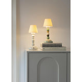 LLADRO' Lampada da Tavolo Firefly Palm Bianco 30x12cm Porcellana