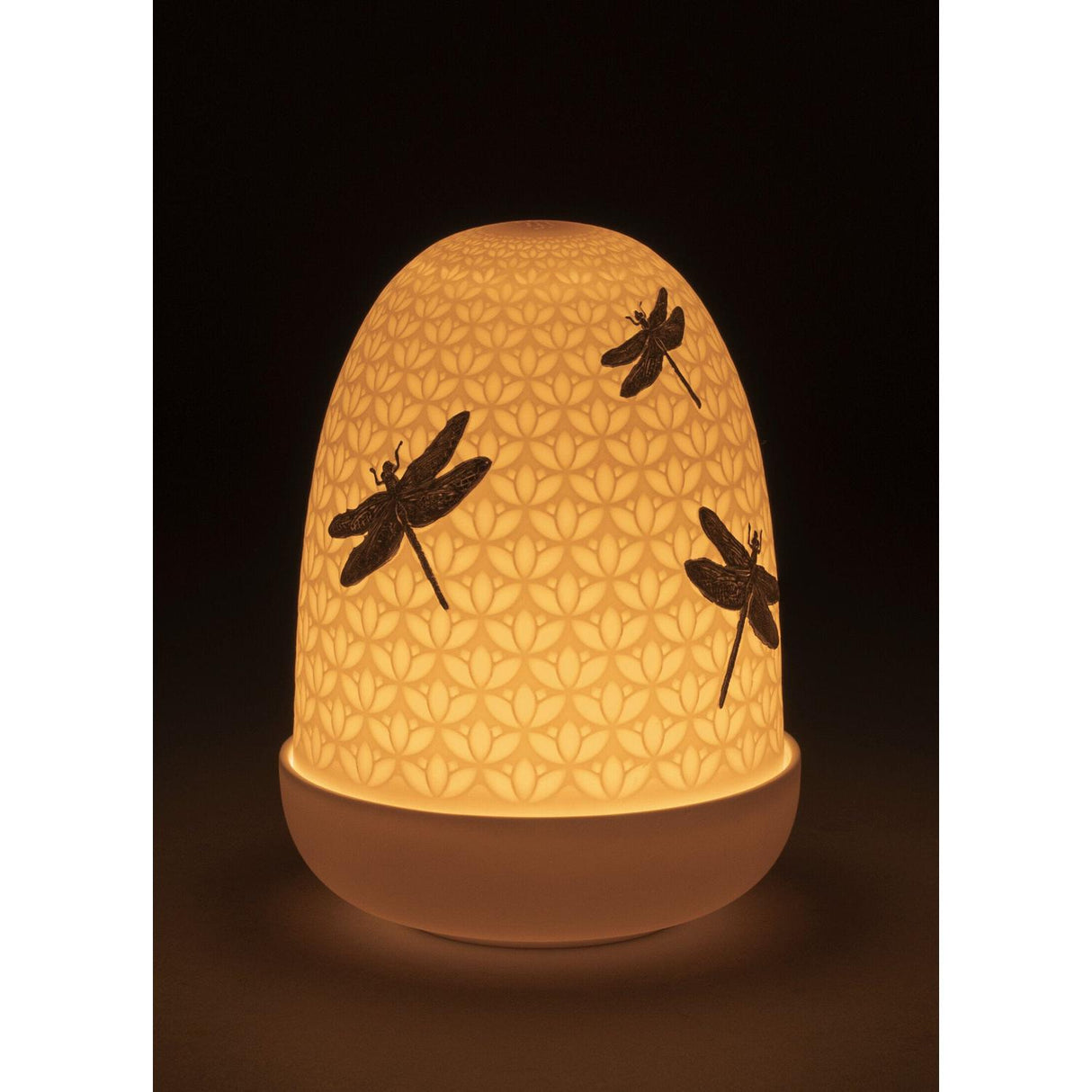 LLADRO' Lampada da Tavolo Dragonflies Dome 15x11cm Porcellana