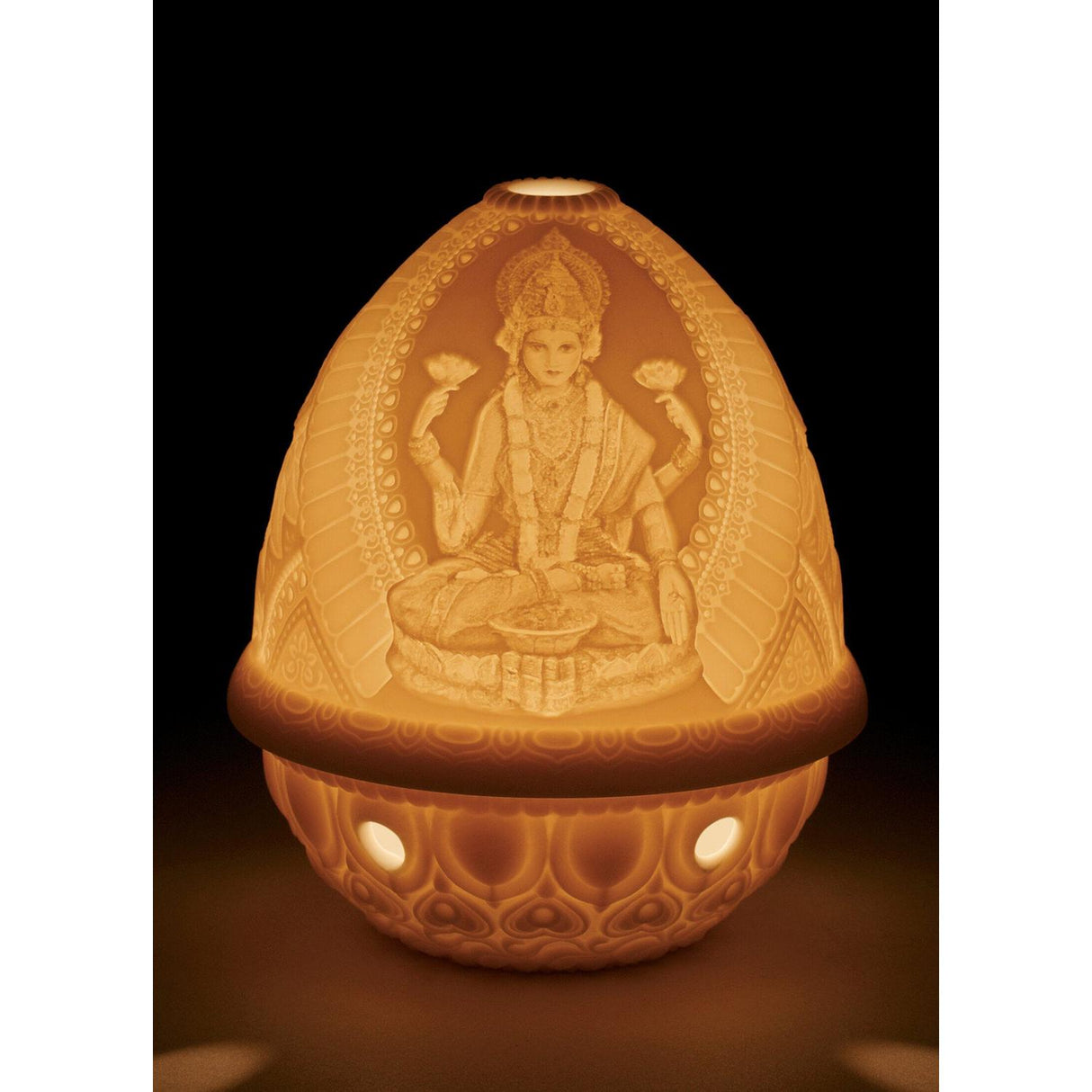 LLADRO' Litofania Dea Lakshmi 12x9cm Porcellana