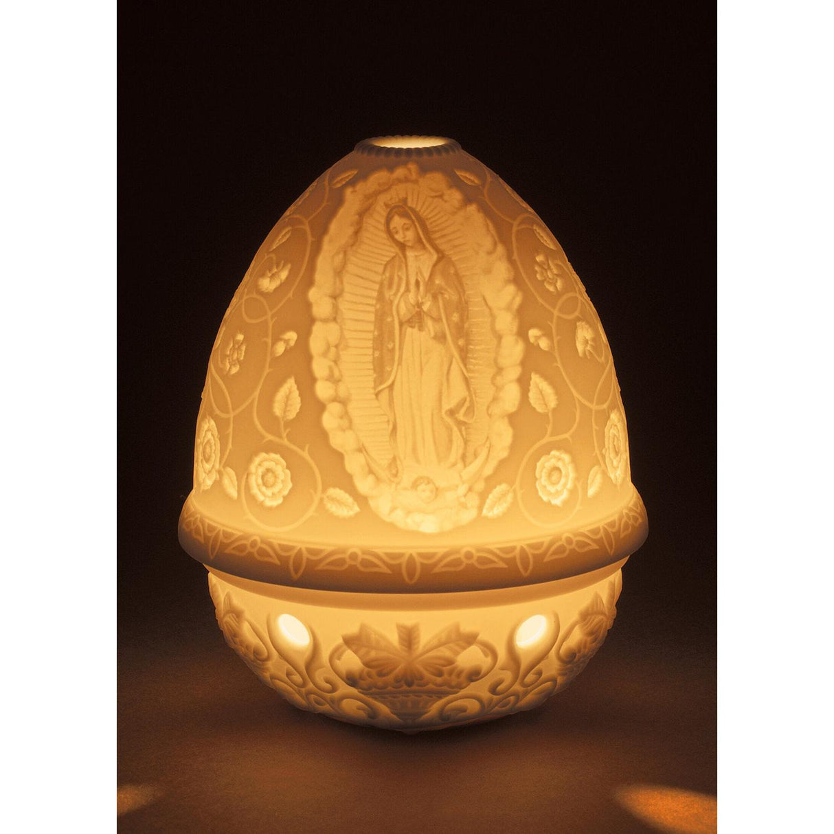 LLADRO' Litofania Vergine di Guadalupe 12x9cm Porcellana