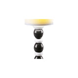 LLADRO' Lampada da Tavolo Firefly Palm Bianco e Nero 30x12cm Porcellana