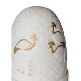 LLADRO' Lampada da Tavolo Peacocks Dome 15x11cm Porcellana