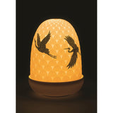 LLADRO' Lampada da Tavolo Cranes Dome 15x11cm Porcellana