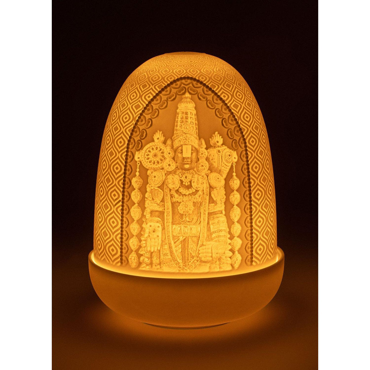 LLADRO' Lampada da Tavolo Lord Balaji Dome 15x11cm Porcellana