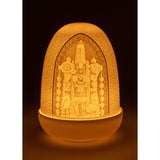 LLADRO' Lampada da Tavolo Lord Balaji Dome 15x11cm Porcellana