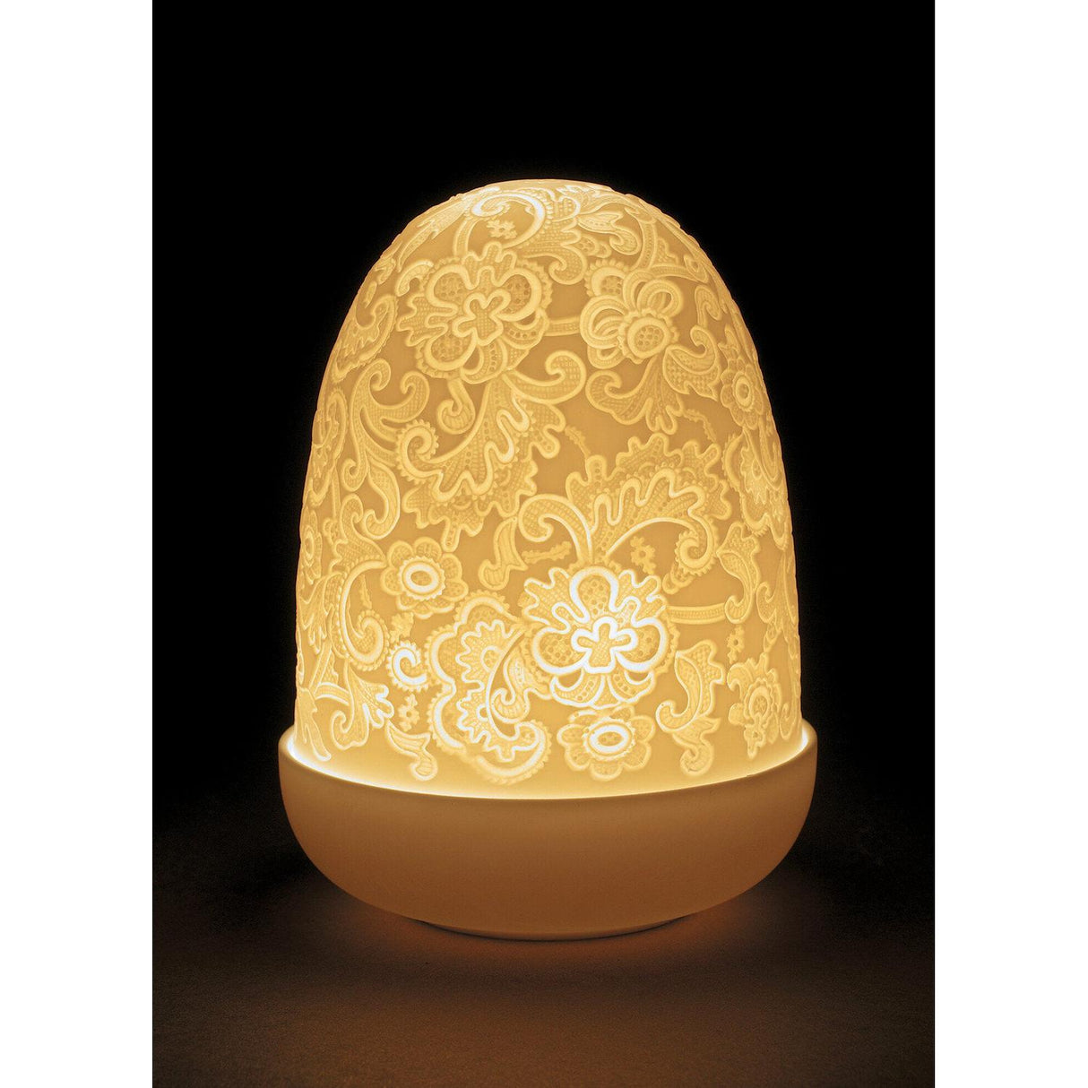 LLADRO' Lampada da Tavolo Lace Dome 15x11cm Porcellana