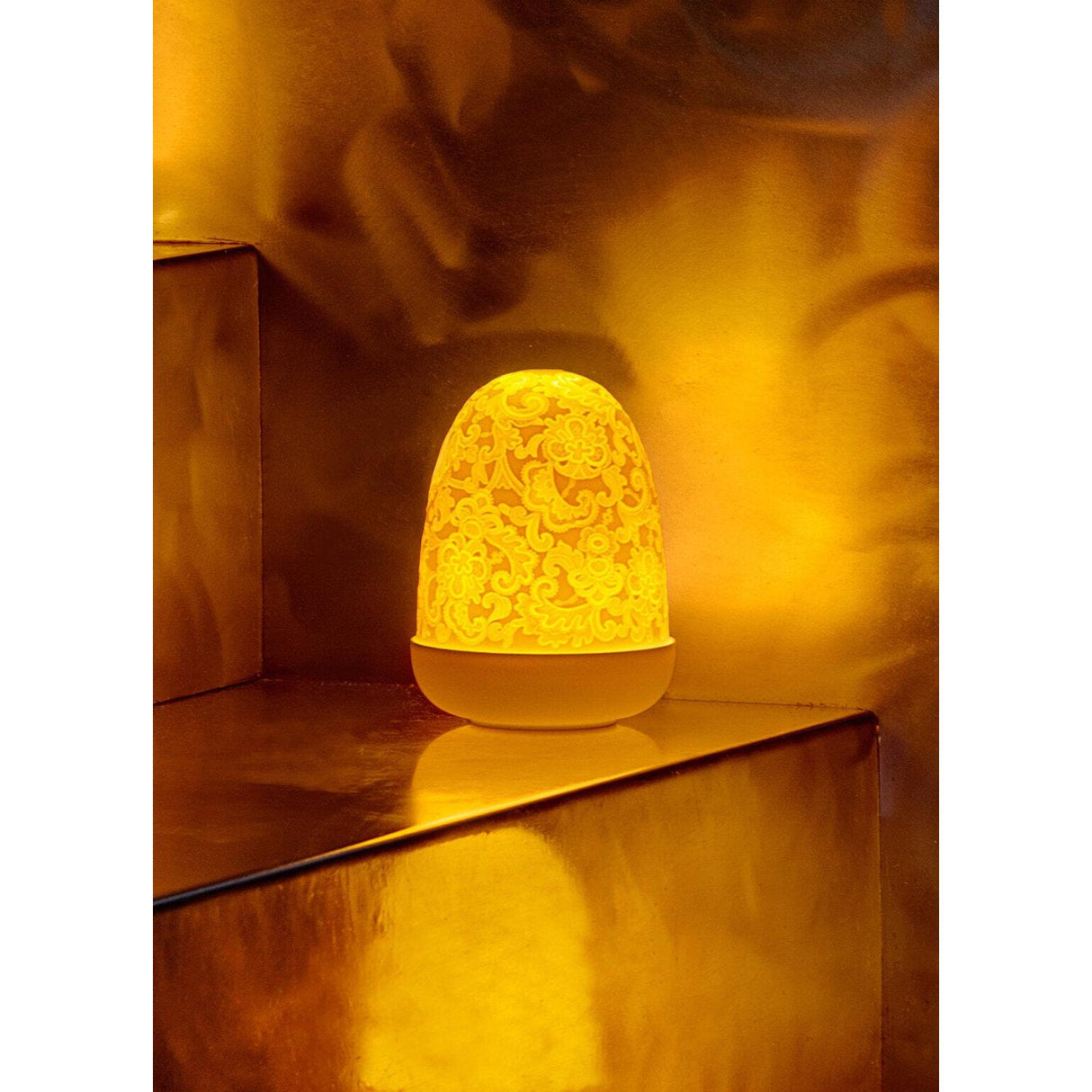 LLADRO' Lampada da Tavolo Lace Dome 15x11cm Porcellana