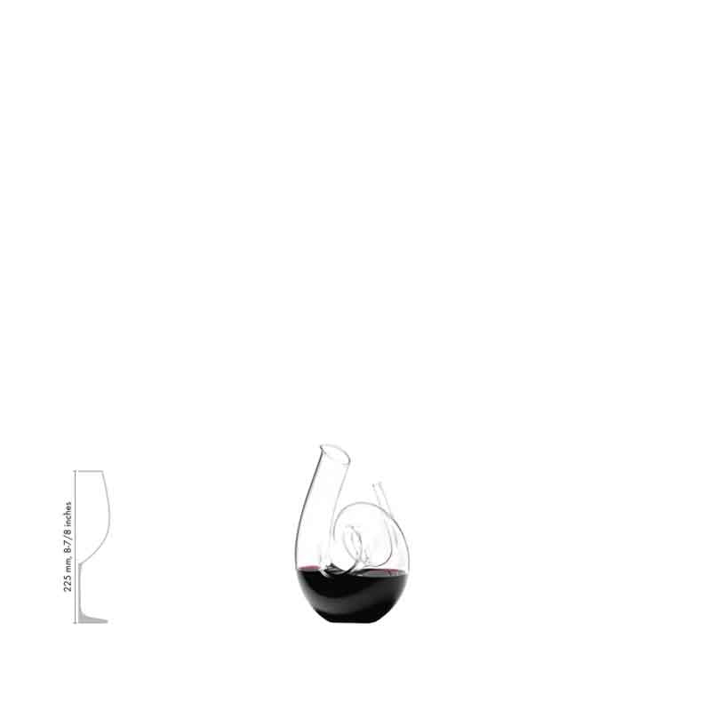 RIEDEL Decanter Curly Clear 1.4 L Handmade Crystal Carafe Jug