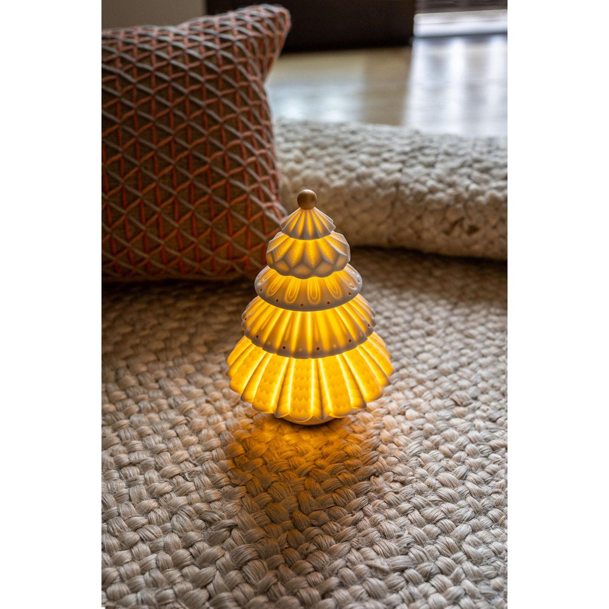 LLADRO' Lampada Albero di Natale 24x16cm Porcellana