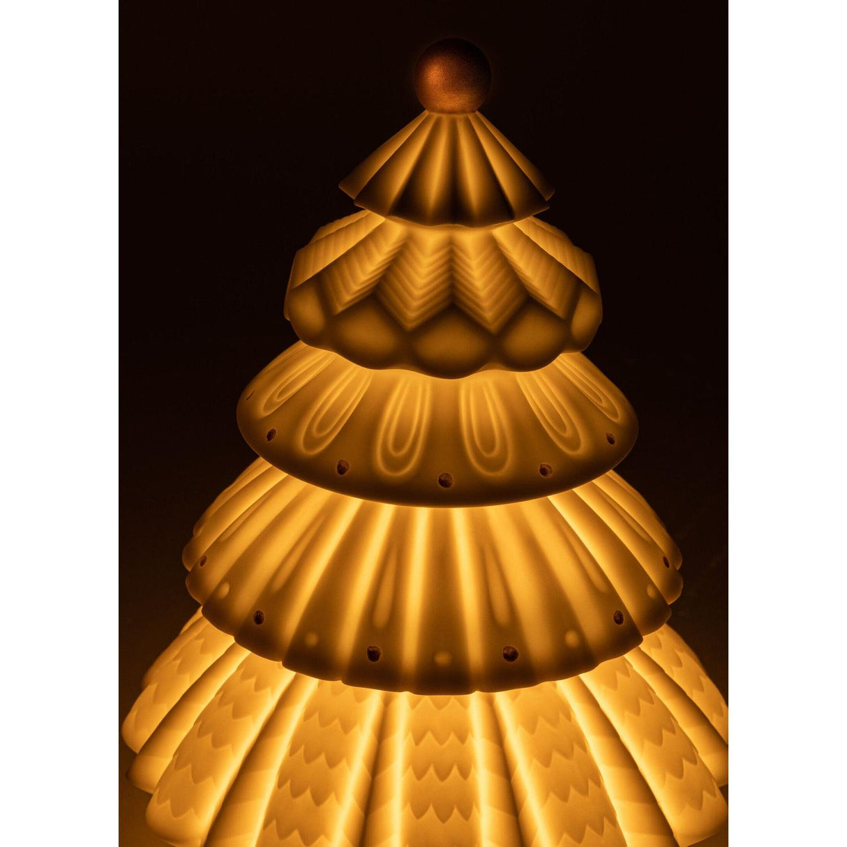 LLADRO' Lampada Albero di Natale 24x16cm Porcellana