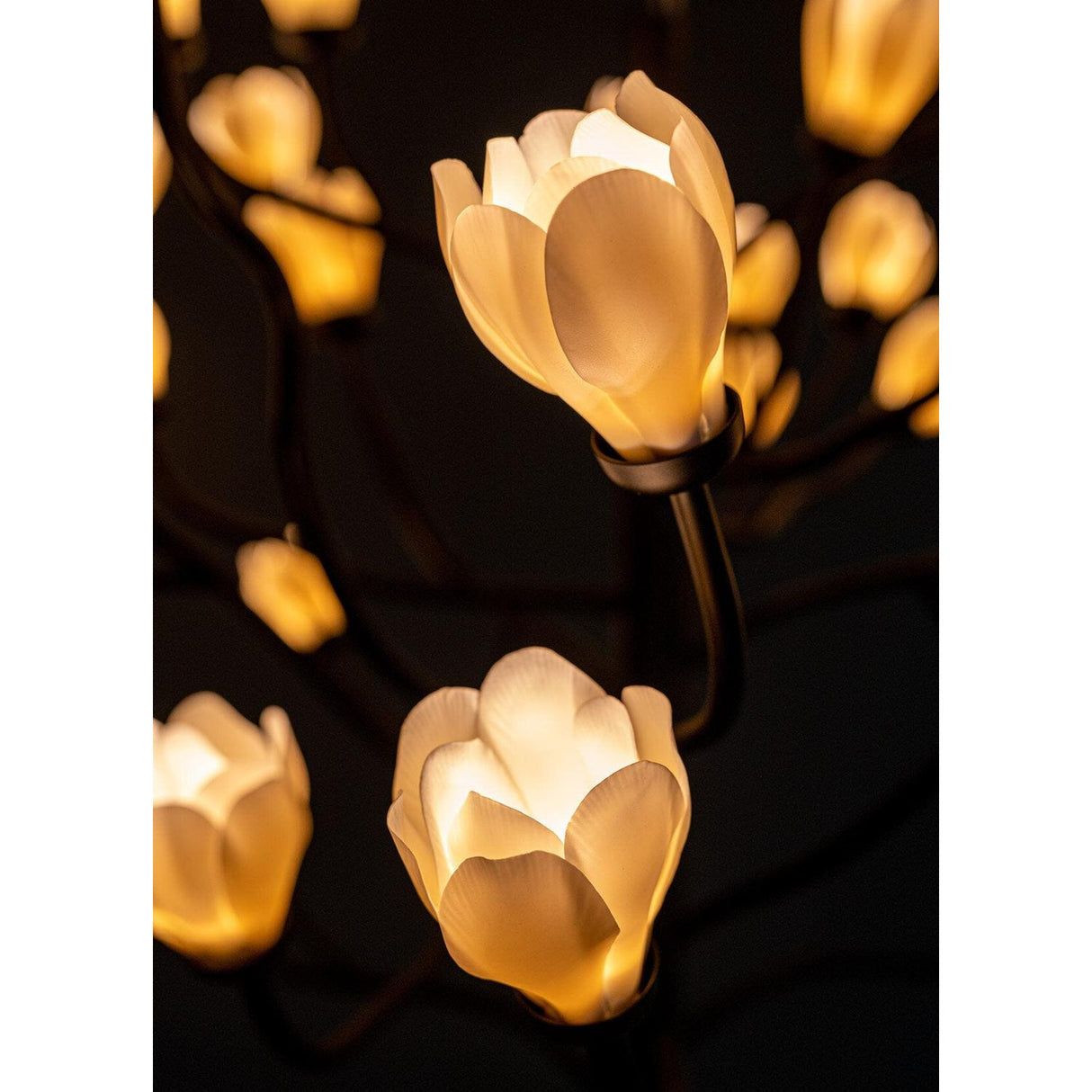 LLADRO' Chandelier Mokuren 80x140cm Porcellana