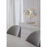 LLADRO' Lampada da Tavolo Nightbloom Bianco e Oro 47x47cm Porcellana