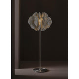 Lladró Lampada da Terra Nightbloom Bianco e Oro 170x68cm Porcellana