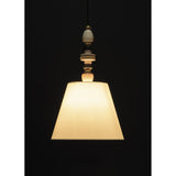 LLADRO' Lampadario Firefly Rosa e Oro 170x45cm Porcellana